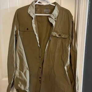 Carhartt Men's Khaki Shirt Jacket
